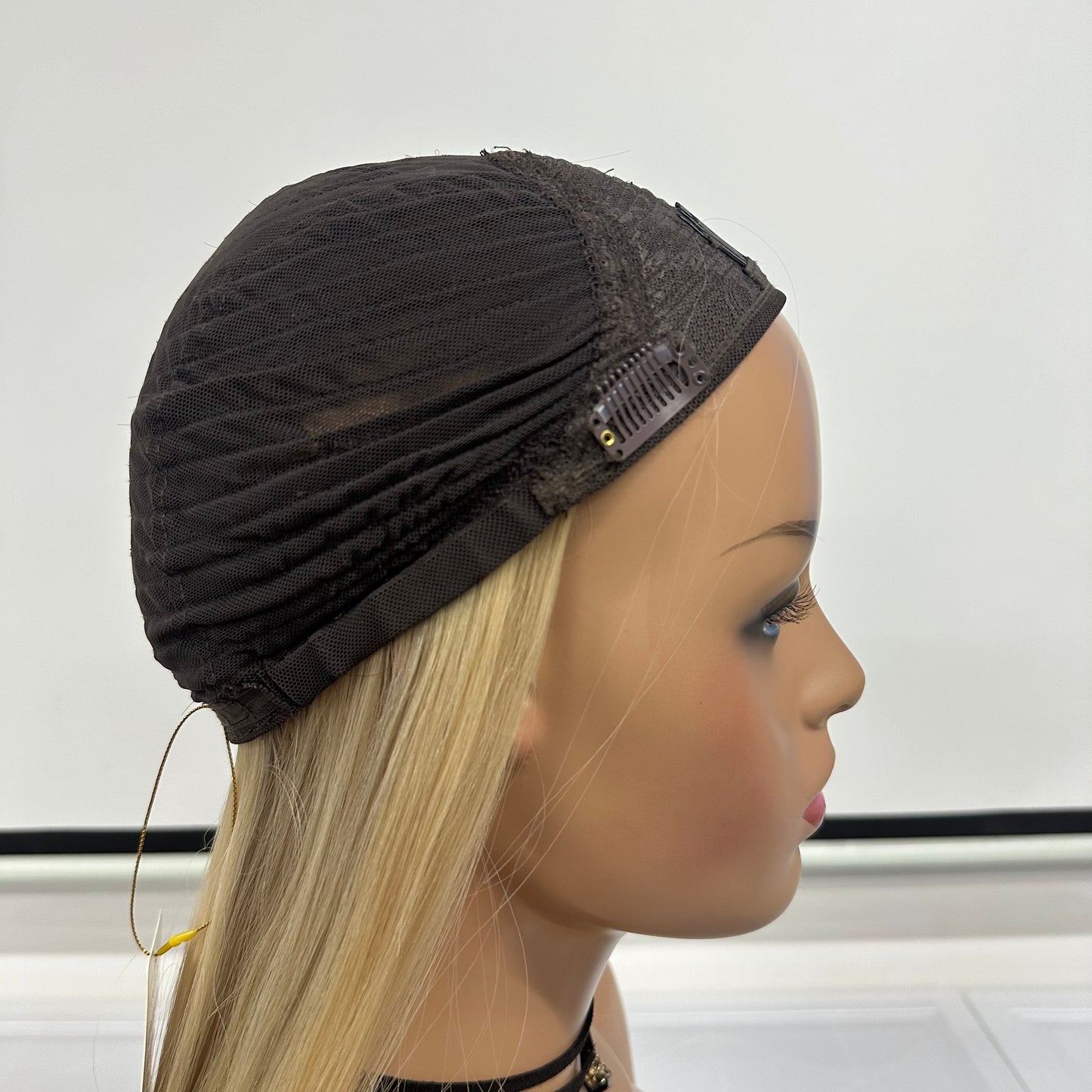 18'' RAW HAIR NORMAL DOUBLE DRAWN JEWISH YOUNG LADY BAND FALL WIG