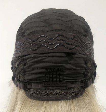 SKIRUEDAWIGS Long Curly Wavy Wig | Seamless Lace Front & Weft Back | Heat-Friendly Synthetic