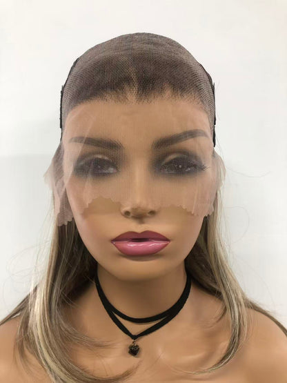 Lace Front Synthetic Wigs: Long Straight Weft Back Wigs for Women