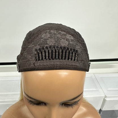 18'' RAW HAIR NORMAL DOUBLE DRAWN JEWISH YOUNG LADY BAND FALL WIG