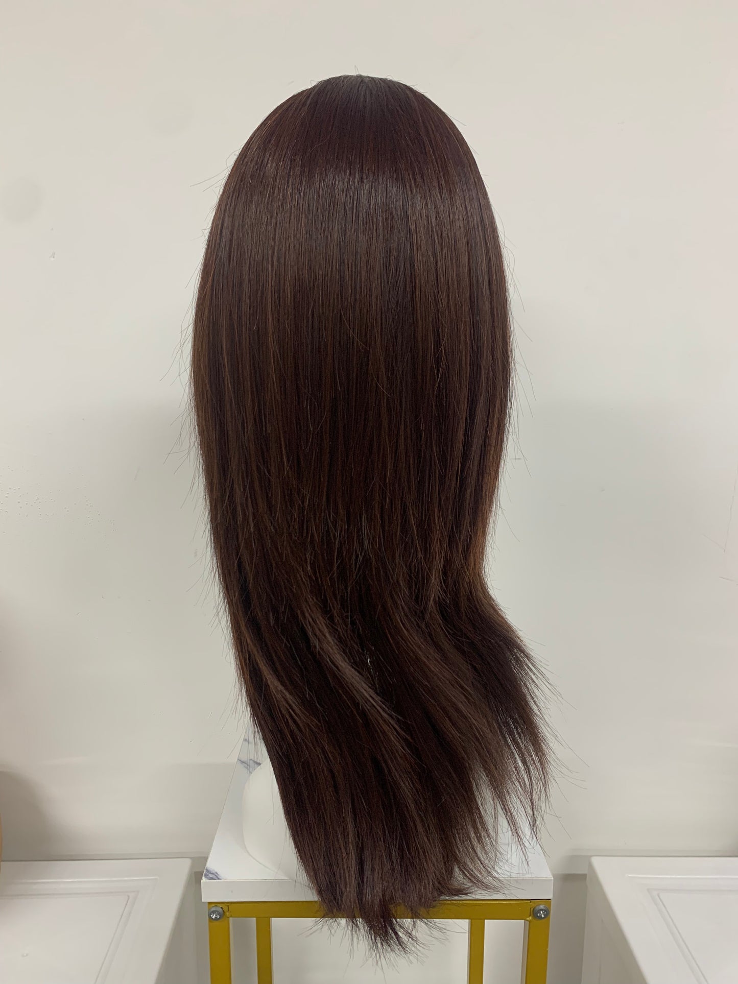 SKIRUEDAWIGS Long Straight Wig | Seamless Lace Front & Mono Top | Glueless Heat-Friendly Synthetic
