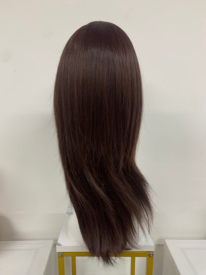 SKIRUEDAWIGS Long Straight Wig | Seamless Lace Front & Mono Top | Glueless Heat-Friendly Synthetic