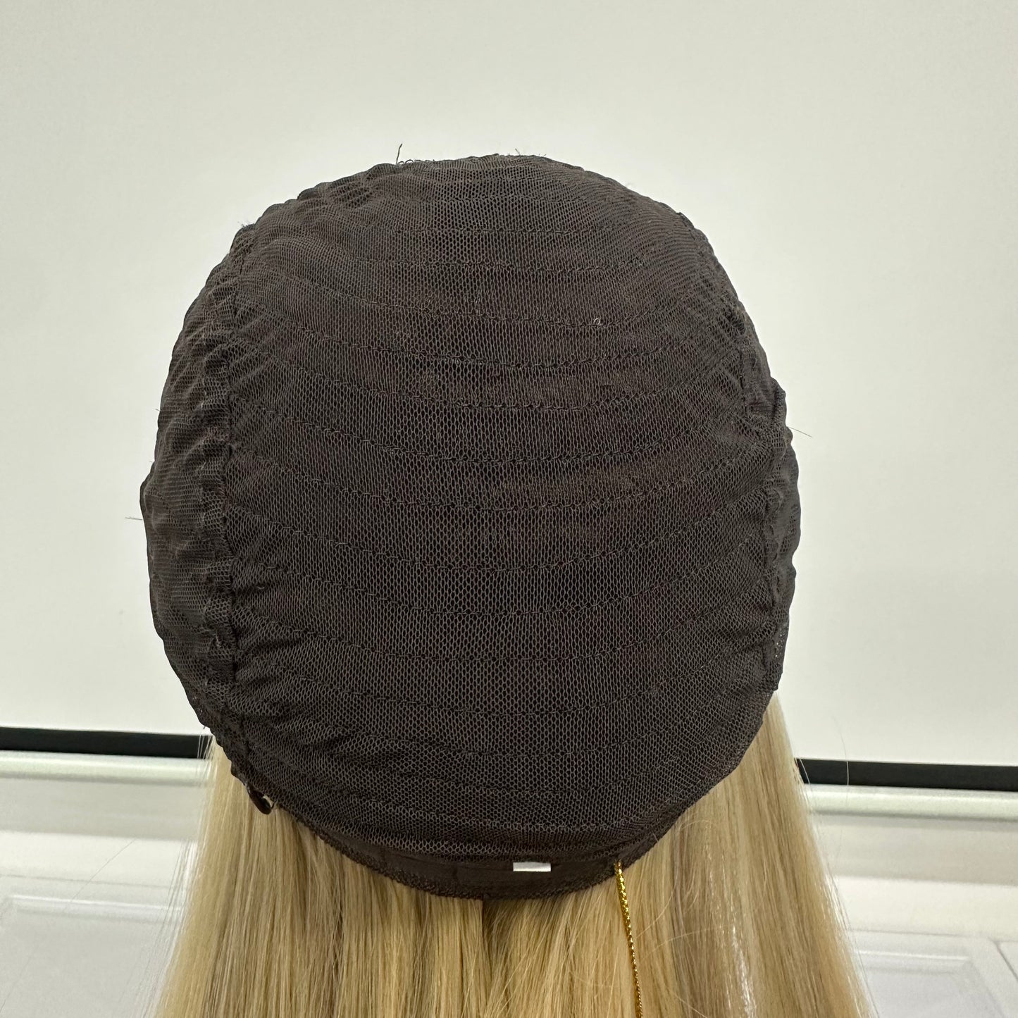 18'' RAW HAIR NORMAL DOUBLE DRAWN JEWISH YOUNG LADY BAND FALL WIG