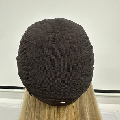 18'' RAW HAIR NORMAL DOUBLE DRAWN JEWISH YOUNG LADY BAND FALL WIG