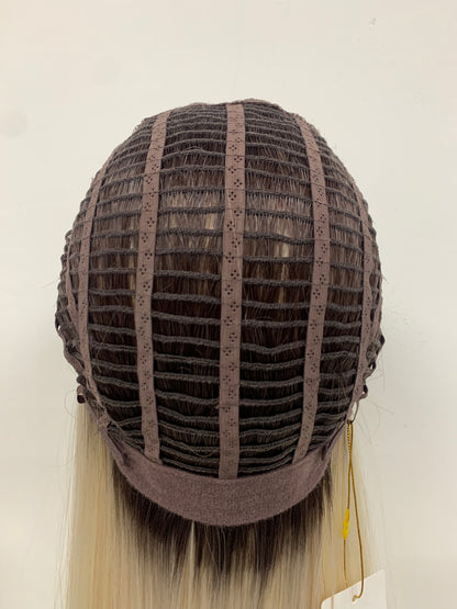 Lace Front Synthetic Wigs - Long Straight Monofilament Crown Wigs for Women