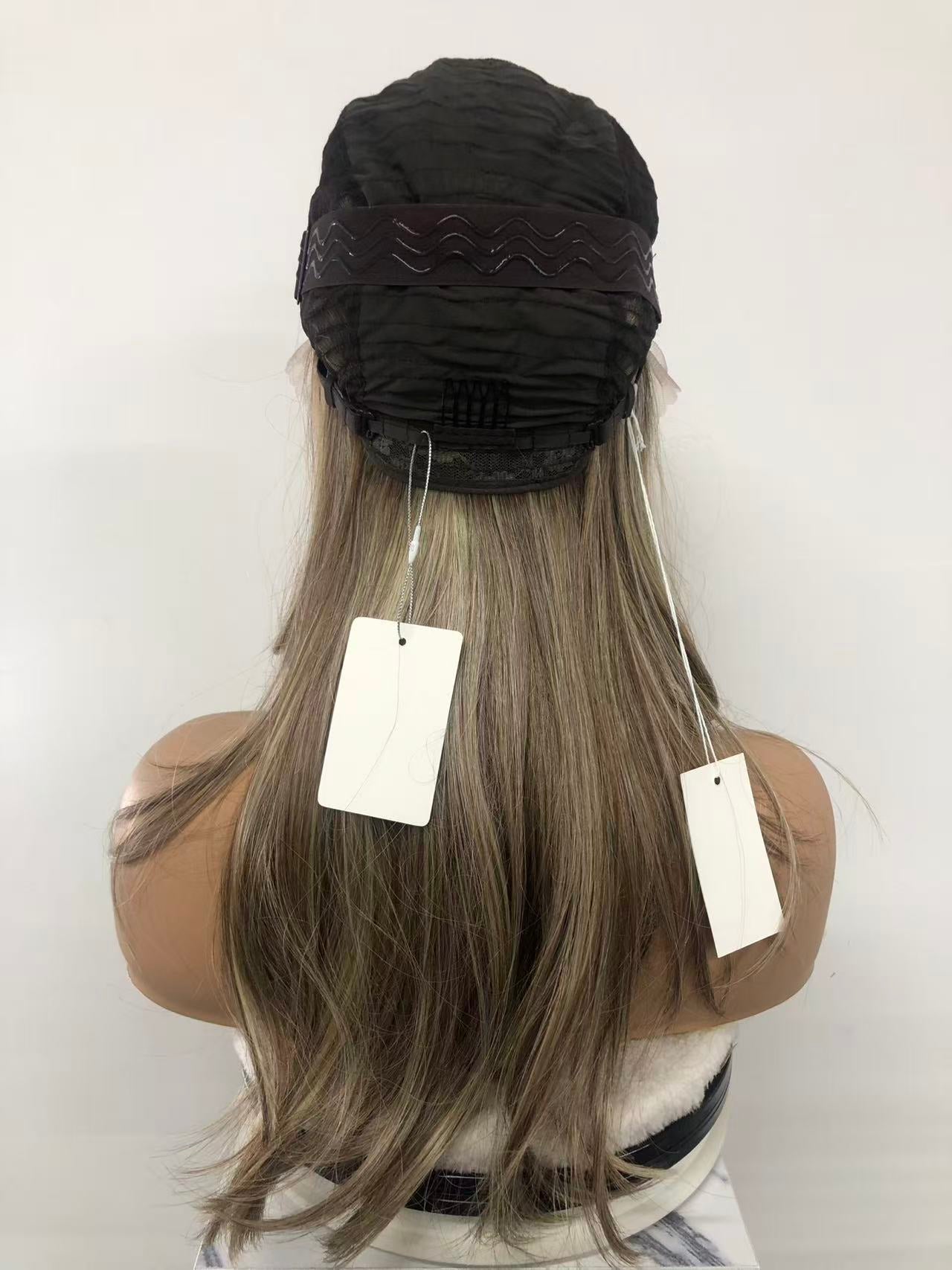 Lace Front Synthetic Wigs: Long Straight Weft Back Wigs for Women