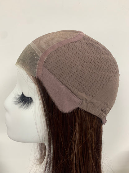 SKIRUEDAWIGS Long Straight Wig | Seamless Lace Front & Mono Top | Glueless Heat-Friendly Synthetic