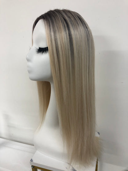 Lace Front Synthetic Wigs - Long Straight Monofilament Crown Wigs for Women