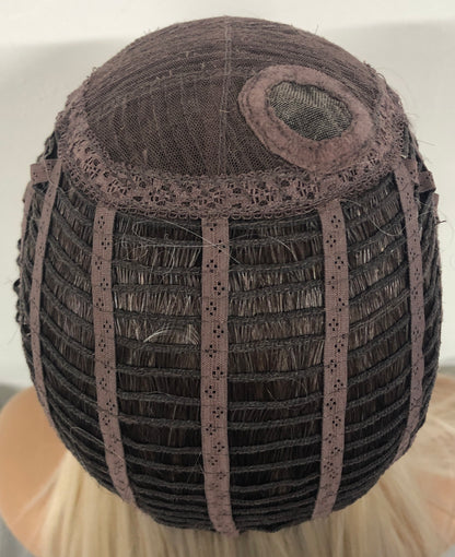 Lace Front Synthetic Wigs - Long Straight Monofilament Crown Wigs for Women