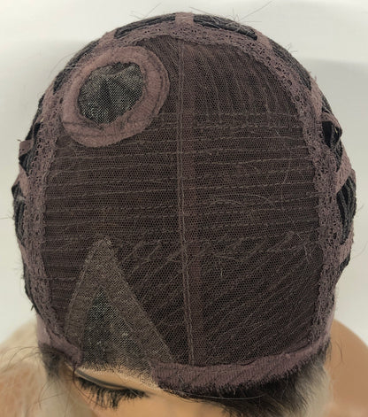 Lace Front Synthetic Wigs - Long Straight Monofilament Crown Wigs for Women