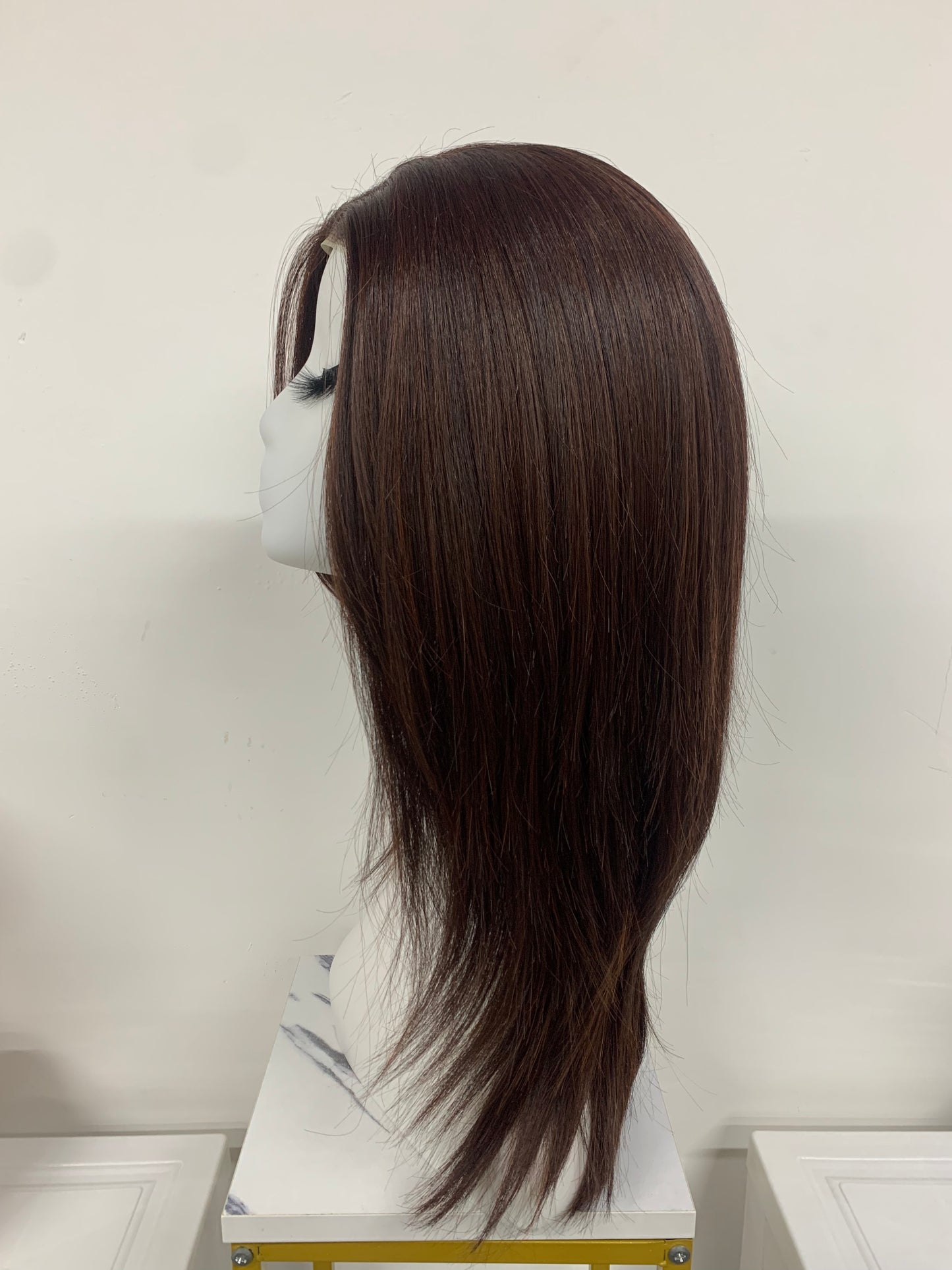 SKIRUEDAWIGS Long Straight Wig | Seamless Lace Front & Mono Top | Glueless Heat-Friendly Synthetic