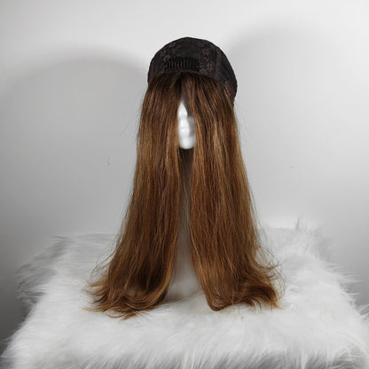 WHITE WOMEN 4“*4”SILK TOP  KOSHER WIG