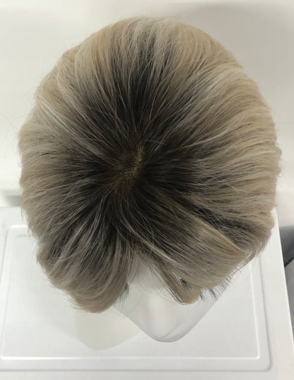 SKIRUEDAWIGS Short Straight Wig | Seamless Lace Front & Mono Top | Glueless Heat-Friendly Synthetic