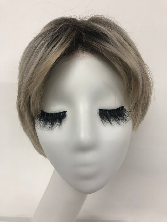 SKIRUEDAWIGS Short Straight Wig | Seamless Lace Front & Mono Top | Glueless Heat-Friendly Synthetic