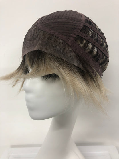 SKIRUEDAWIGS Short Straight Wig | Seamless Lace Front & Mono Top | Glueless Heat-Friendly Synthetic