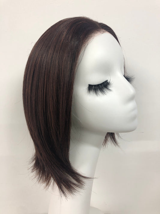 SKIRUEDAWIGS Mid Length Straight Wig | Natural Mono Part & Lace Front | Glueless Heat-Friendly Synthetic