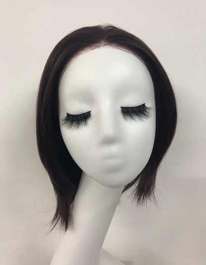 SKIRUEDAWIGS Mid Length Straight Wig | Natural Mono Part & Lace Front | Glueless Heat-Friendly Synthetic