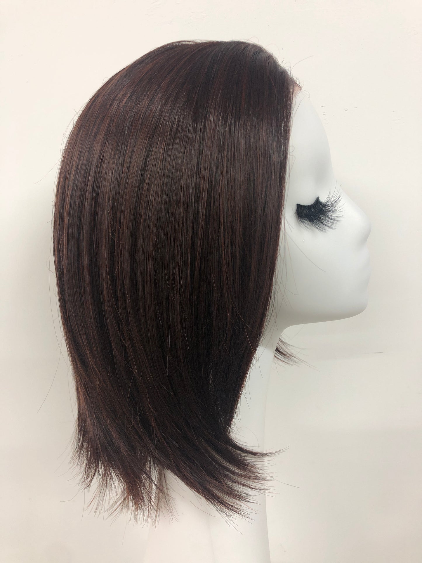 SKIRUEDAWIGS Mid Length Straight Wig | Natural Mono Part & Lace Front | Glueless Heat-Friendly Synthetic