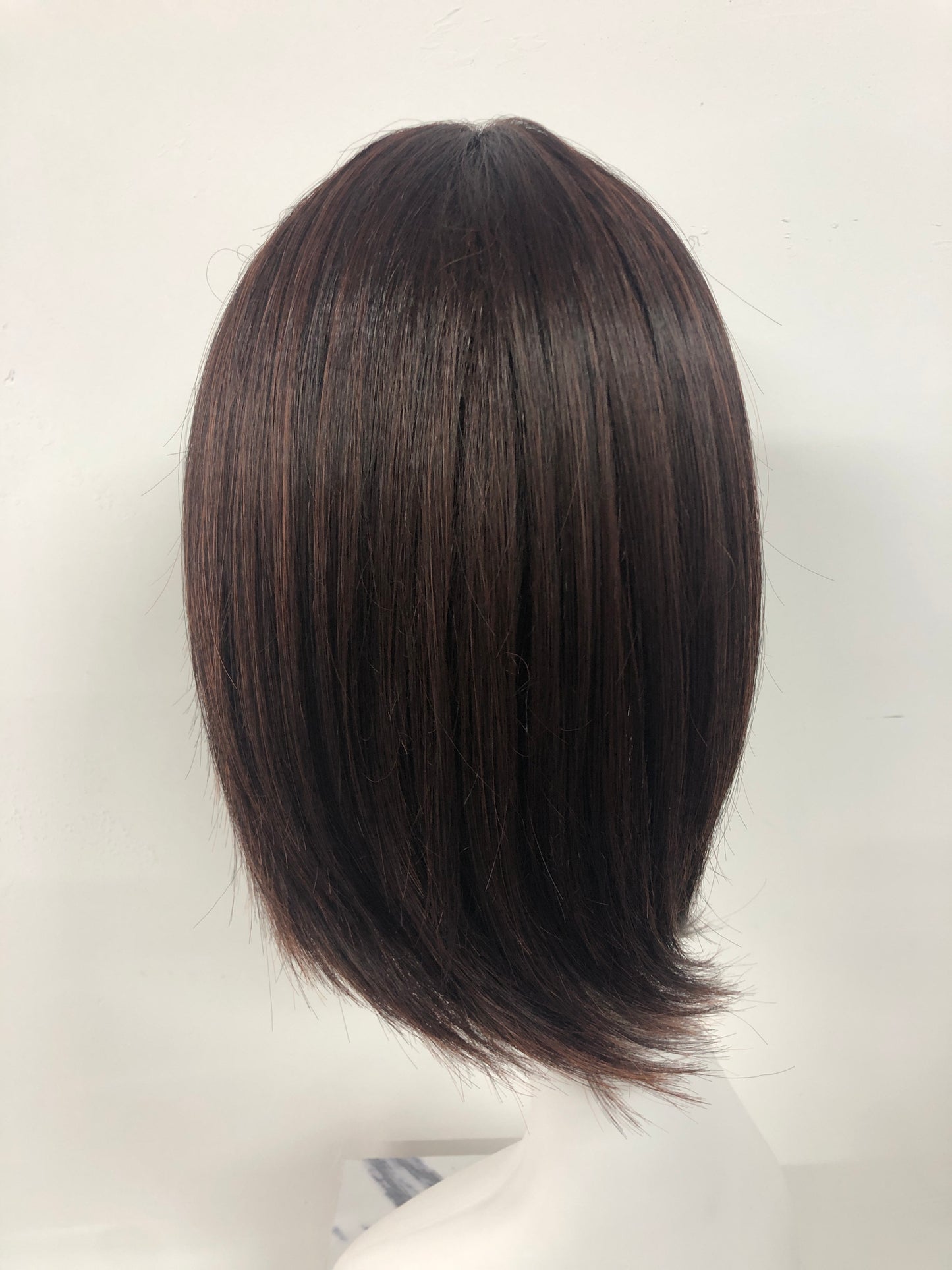 SKIRUEDAWIGS Mid Length Straight Wig | Natural Mono Part & Lace Front | Glueless Heat-Friendly Synthetic