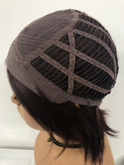 SKIRUEDAWIGS Mid Length Straight Wig | Natural Mono Part & Lace Front | Glueless Heat-Friendly Synthetic