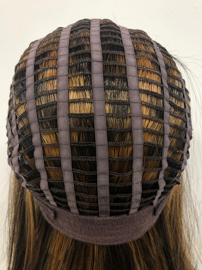 SKIRUEDAWIGS Long Straight Wig | Seamless Lace Front & Mono Top | Glueless Heat-Friendly Synthetic