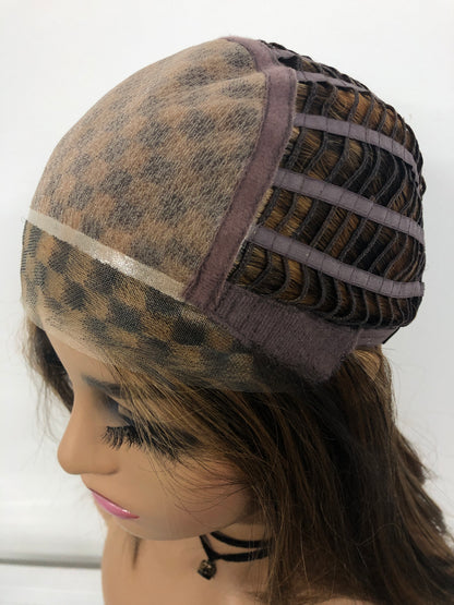 SKIRUEDAWIGS Long Straight Wig | Seamless Lace Front & Mono Top | Glueless Heat-Friendly Synthetic