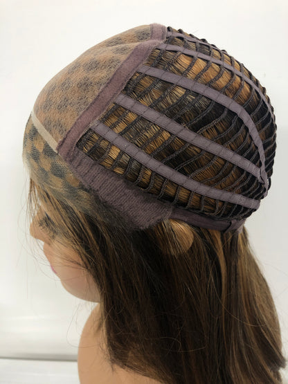 SKIRUEDAWIGS Long Straight Wig | Seamless Lace Front & Mono Top | Glueless Heat-Friendly Synthetic