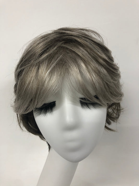 Machine-Made Short Wavy Curly Synthetic Wigs for Women