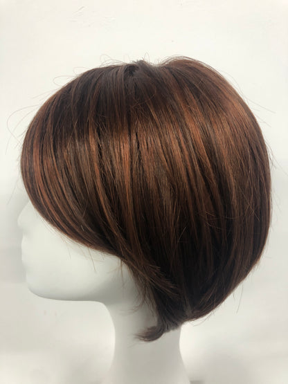 SKIRUEDAWIGS Short Straight Wig | Mono Top Wefted Cap | Glueless Heat-Friendly Synthetic