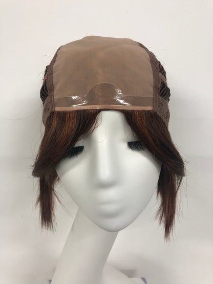 SKIRUEDAWIGS Short Straight Wig | Mono Top Wefted Cap | Glueless Heat-Friendly Synthetic