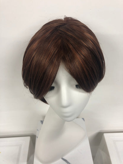 SKIRUEDAWIGS Short Straight Wig | Mono Top Wefted Cap | Glueless Heat-Friendly Synthetic