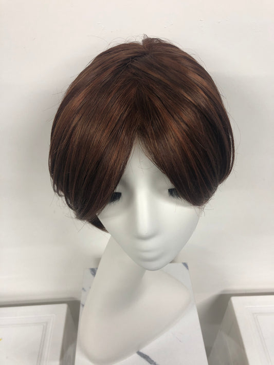 SKIRUEDAWIGS Short Straight Wig | Mono Top Wefted Cap | Glueless Heat-Friendly Synthetic