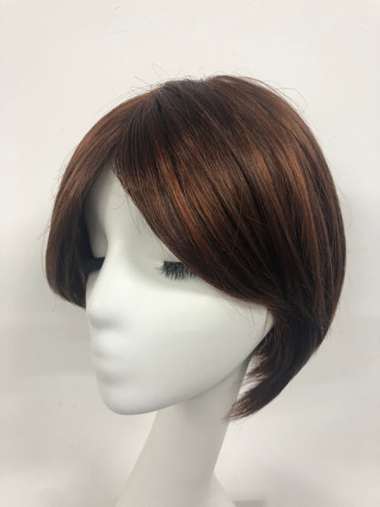 SKIRUEDAWIGS Short Straight Wig | Mono Top Wefted Cap | Glueless Heat-Friendly Synthetic