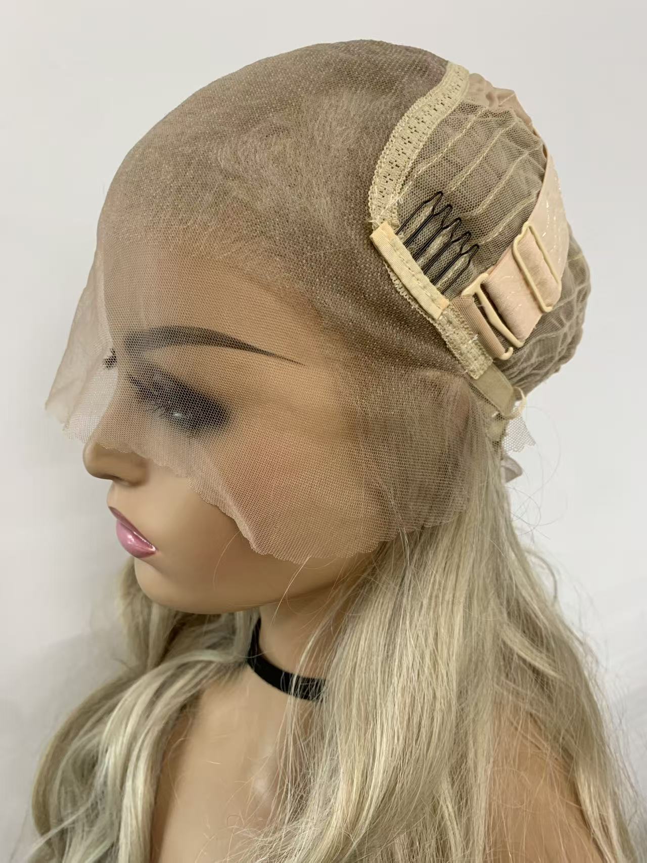 SKIRUEDAWIGS Long Curly Wavy Wig | Seamless Lace Front & Weft Back | Heat-Friendly Synthetic