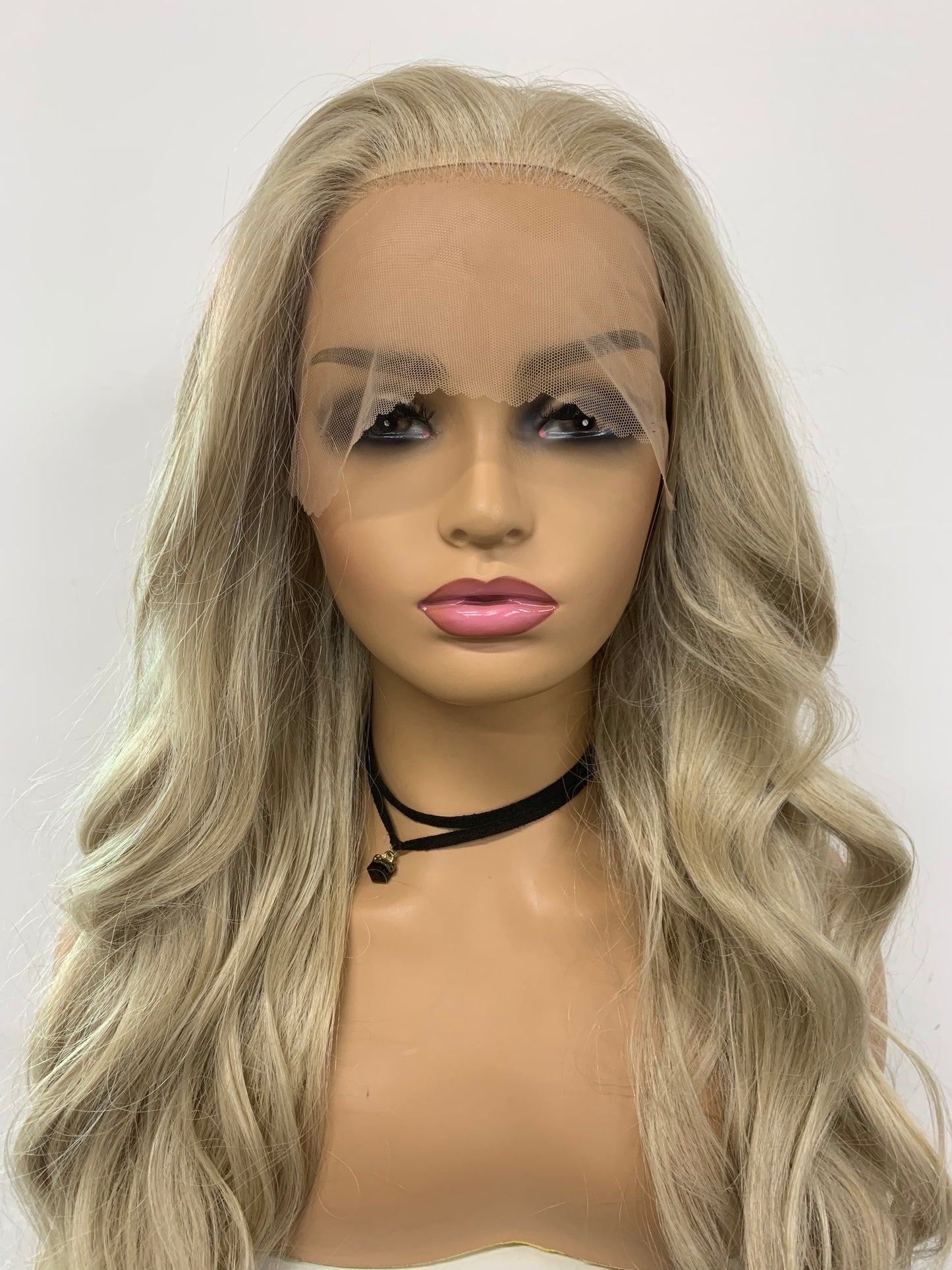 SKIRUEDAWIGS Long Curly Wavy Wig | Seamless Lace Front & Weft Back | Heat-Friendly Synthetic