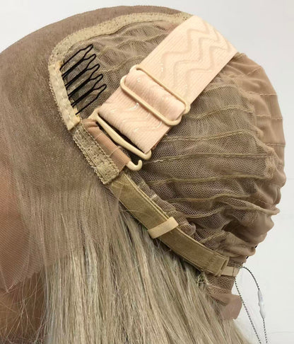 SKIRUEDAWIGS Long Curly Wavy Wig | Seamless Lace Front & Weft Back | Heat-Friendly Synthetic