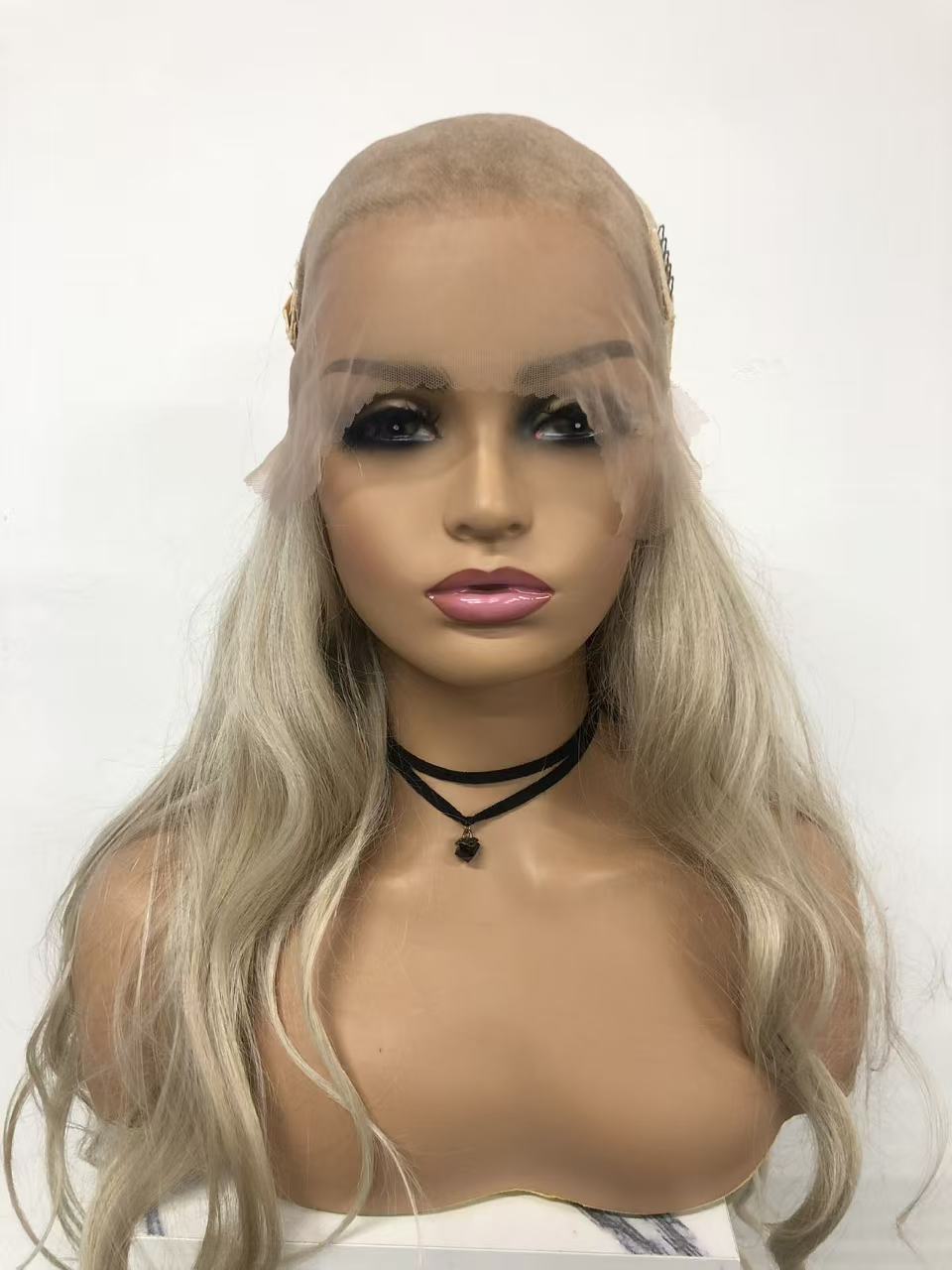 SKIRUEDAWIGS Long Curly Wavy Wig | Seamless Lace Front & Weft Back | Heat-Friendly Synthetic