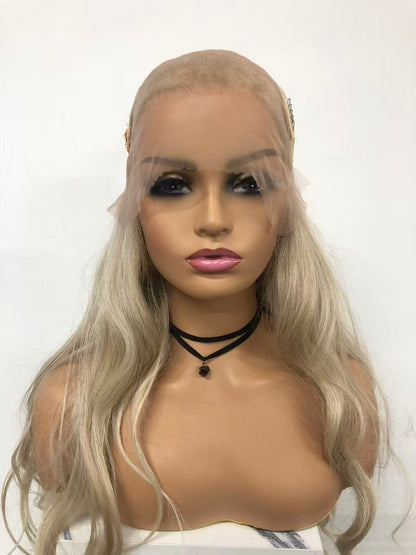 SKIRUEDAWIGS Long Curly Wavy Wig | Seamless Lace Front & Weft Back | Heat-Friendly Synthetic