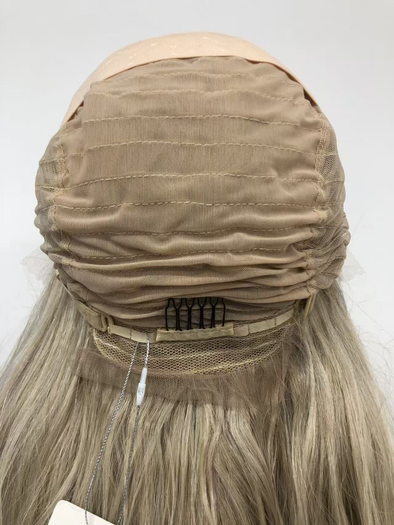 SKIRUEDAWIGS Long Curly Wavy Wig | Seamless Lace Front & Weft Back | Heat-Friendly Synthetic