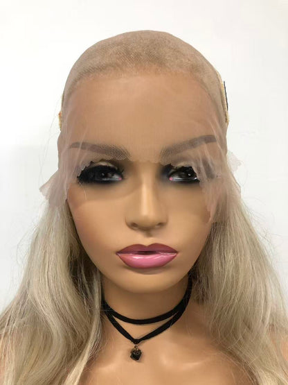 SKIRUEDAWIGS Long Curly Wavy Wig | Seamless Lace Front & Weft Back | Heat-Friendly Synthetic