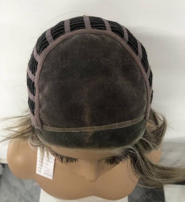 Monofilament Synthetic Wigs for Women - Short Straight Style Back Weft