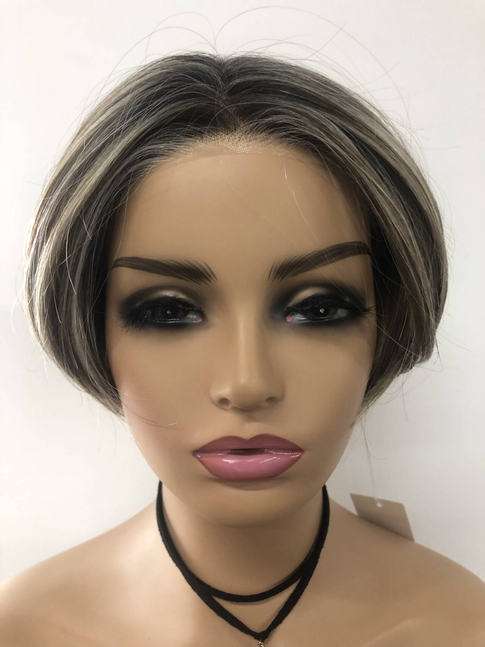 Monofilament Synthetic Wigs for Women - Short Straight Style Back Weft