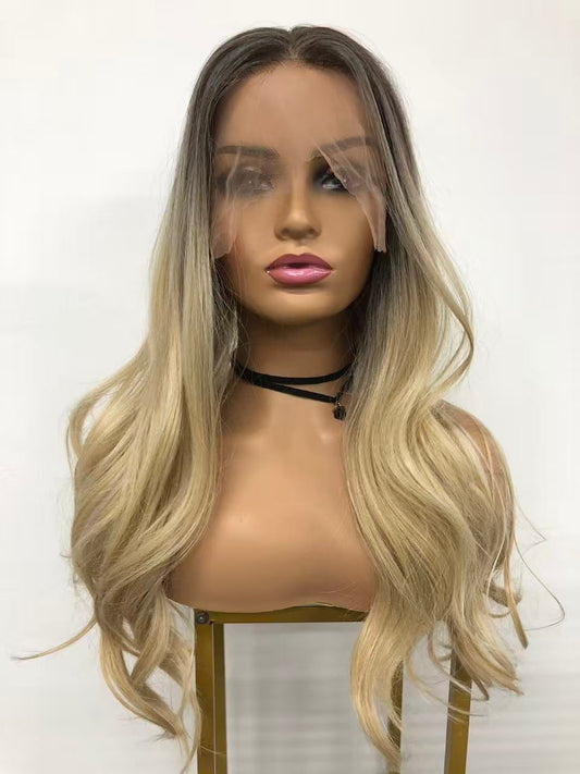 Lace Front Curly Synthetic Wigs for Women - Long Wefted Wavy Styles