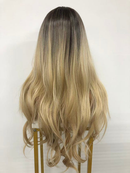 Lace Front Curly Synthetic Wigs for Women - Weft Back Long Wavy Styles