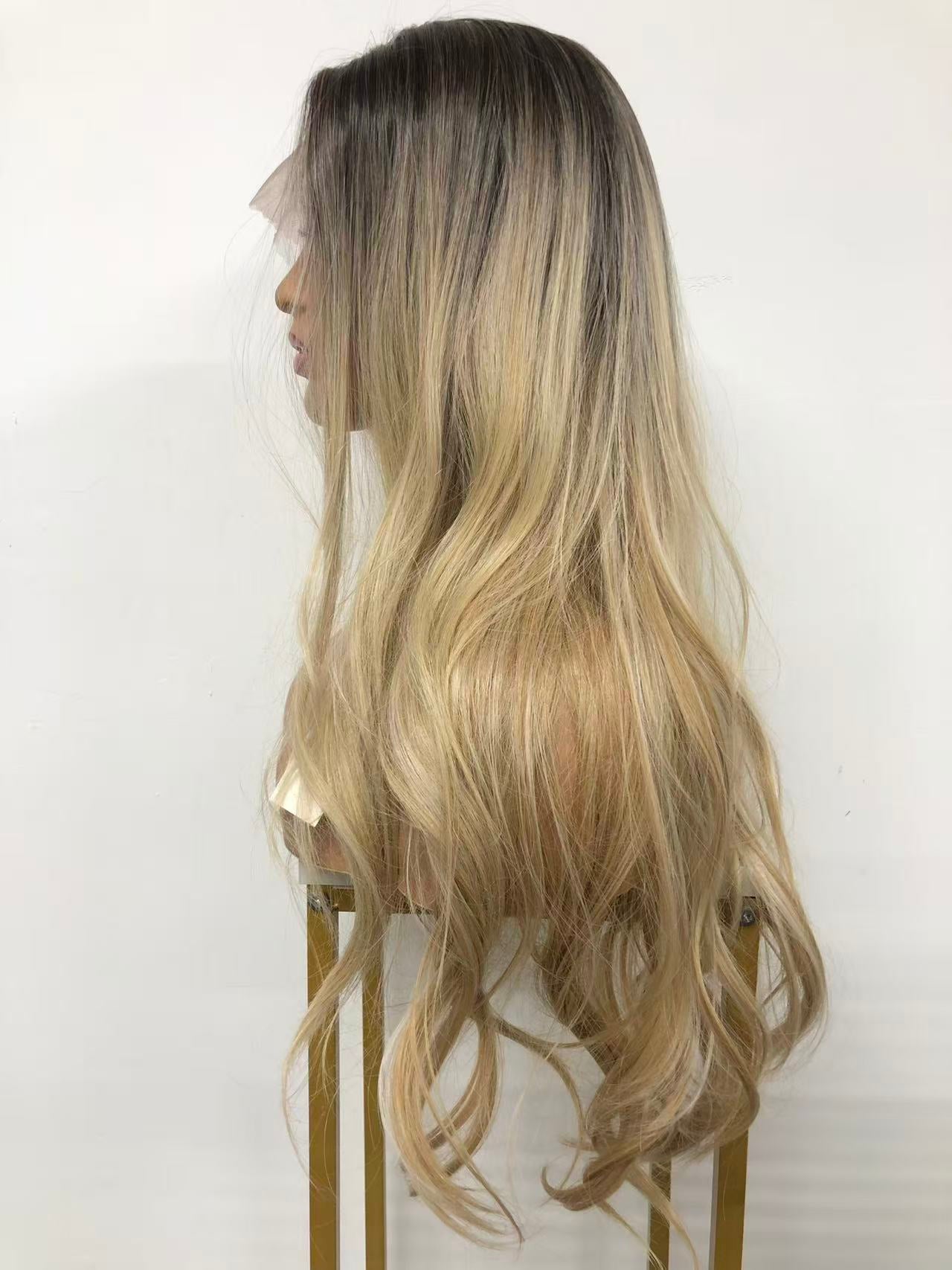 Lace Front Curly Synthetic Wigs for Women - Weft Back Long Wavy Styles