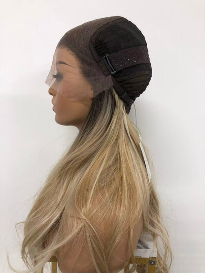 Lace Front Curly Synthetic Wigs for Women - Weft Back Long Wavy Styles