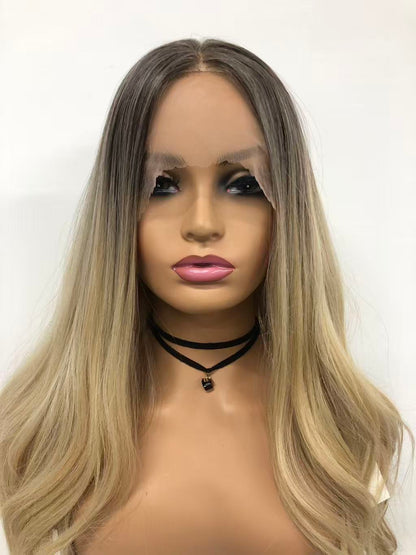 Lace Front Curly Synthetic Wigs for Women - Weft Back Long Wavy Styles