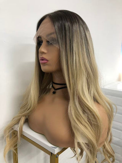 Lace Front Curly Synthetic Wigs for Women - Weft Back Long Wavy Styles