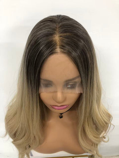 Lace Front Curly Synthetic Wigs for Women - Weft Back Long Wavy Styles