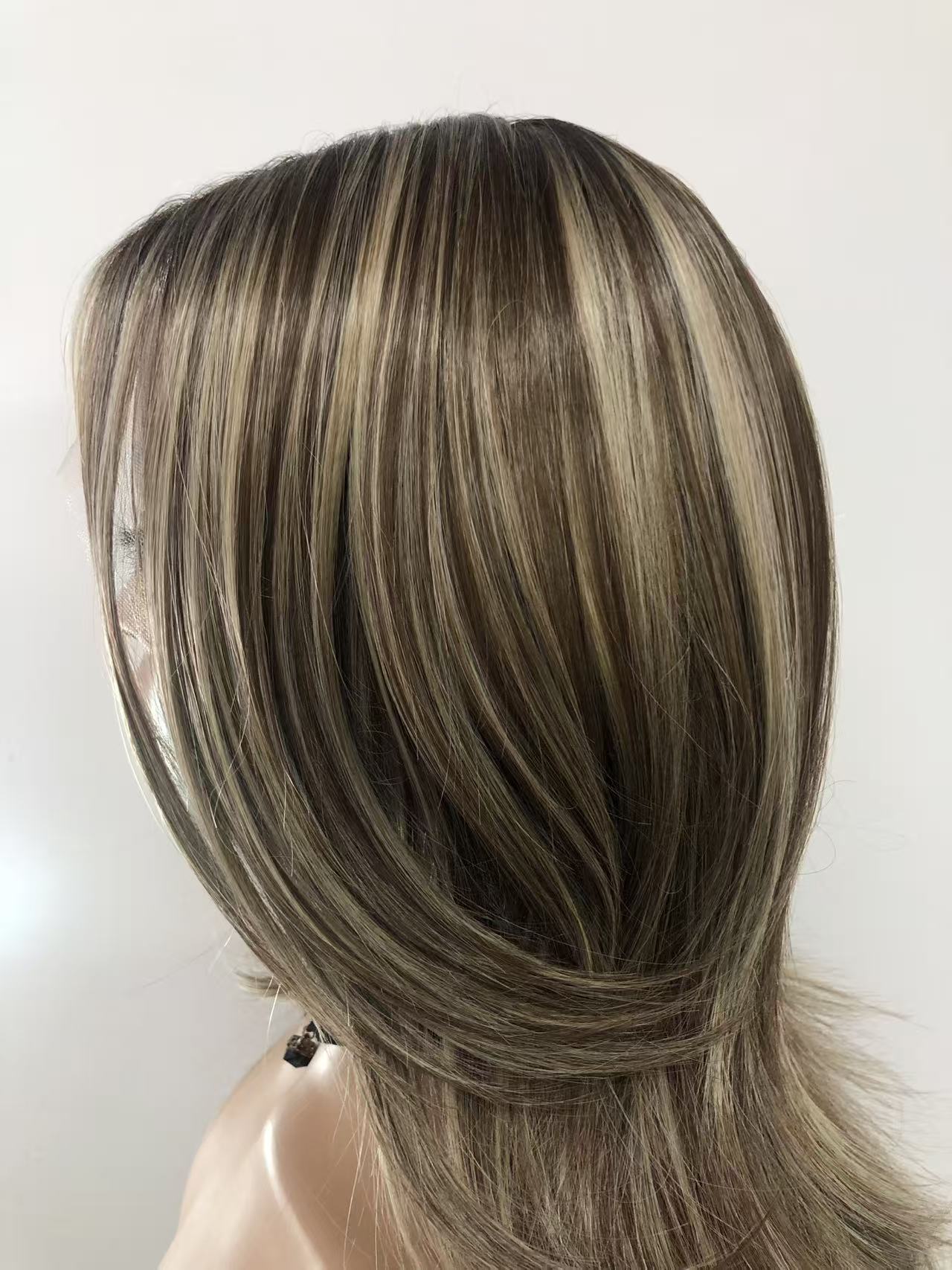 Lace Front Synthetic Wigs: Long Straight Weft Back Wigs for Women